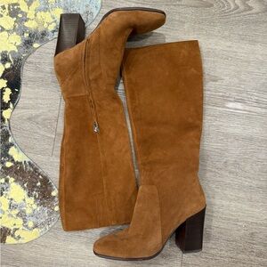Dolce Vita Tan Suede Heeled Boots